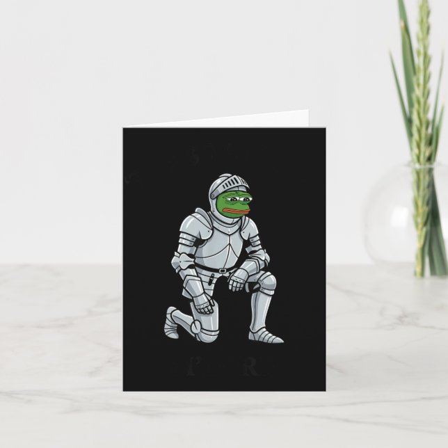 Twas The Tism M Lord Funny Frog Knight  Karte (Vorderseite)