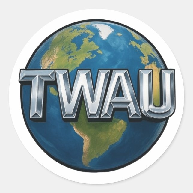 TWAU-Aufkleber Runder Aufkleber (Vorderseite)