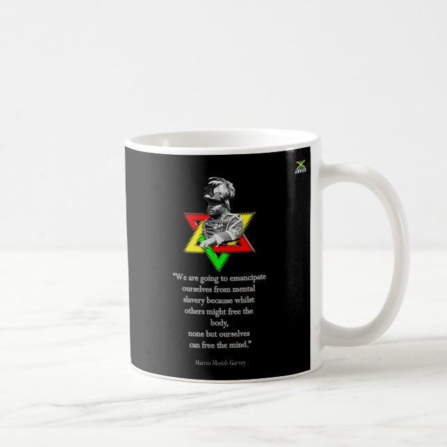 Tweaks Clothing - Marcus Mosiah Garvey Quote - Jam Kaffeetasse (Rechts)