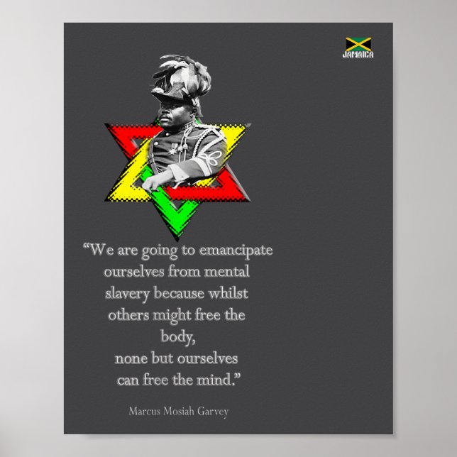 Tweaks Kleidung - Marcus Mosiah Garvey Zitat - Jam Poster (Vorne)