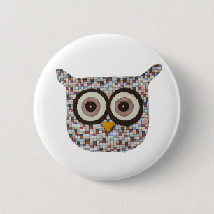 Tweed Owl Button