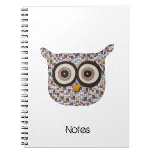 Tweed Owl Notebook Notizblock