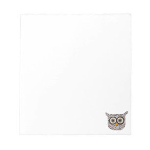 Tweed Owl Notepad Notizblock