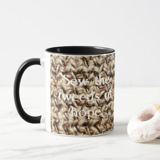 Tweedhoffnungsentwurf Tasse (Mit Donut)
