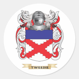 Tweedie-Familienwappen (Wappen) Runder Aufkleber