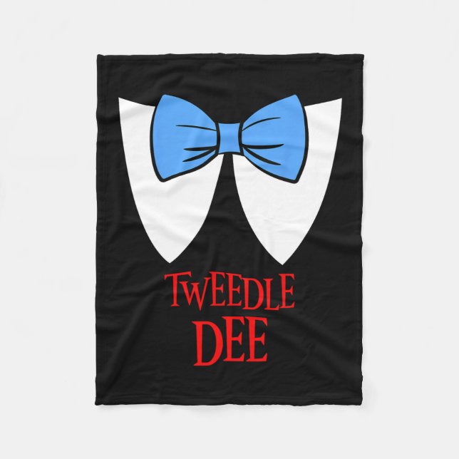 Tweedle Dee Costume Halloween Märchenfigur Fleecedecke (Vorderseite)