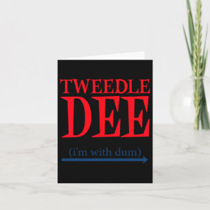 Tweedle Dee Ich bin mit Dum - Lazy Couple Hallowee Karte