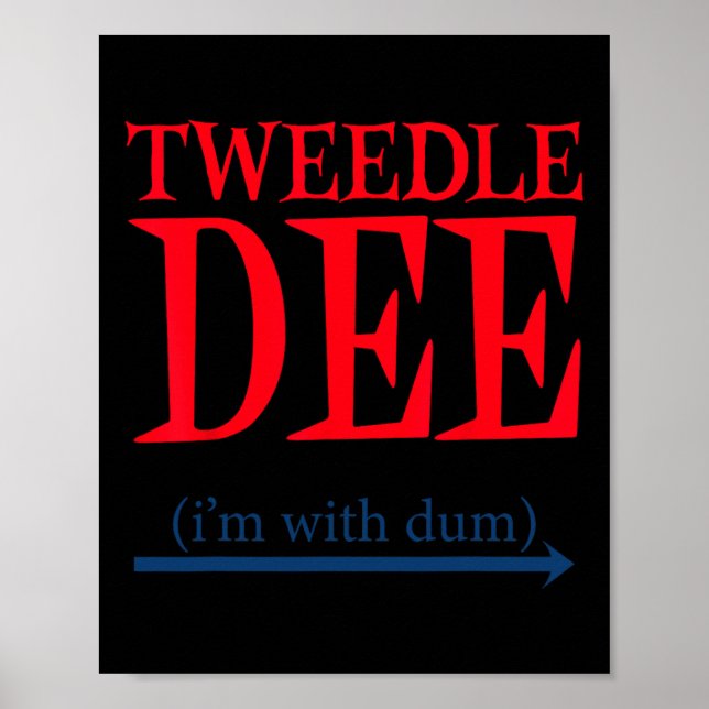 Tweedle Dee Ich bin mit Dum - Lazy Couple Hallowee Poster (Vorne)