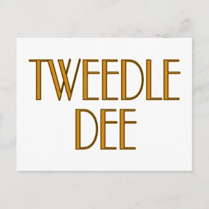 Tweedle Dee Postkarte
