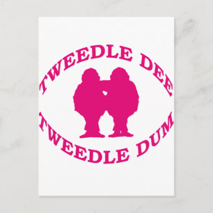 Tweedle Dee & Tweedle Dum is already a translation Postkarte