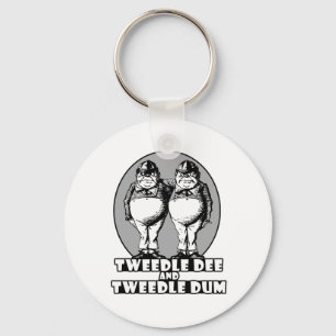 Tweedle Dee und Tweedle Dum Logo Schlüsselanhänger