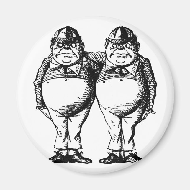Tweedle Dee und Tweedle Dum Magnet (Vorne)
