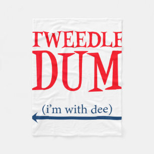 Tweedle Dum Ich bin mit Dee - Lazy Couple Hallowee Fleecedecke