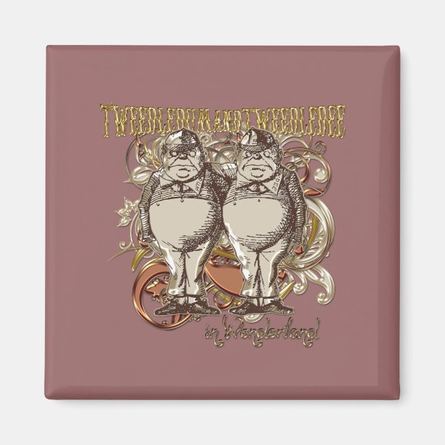 Tweedledum & Tweedledee Carnivale Style Gold Ver. Magnet (Vorne)