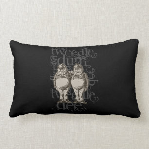 Tweedledum & Tweedledee Grunge (Einzelfigur) Lendenkissen