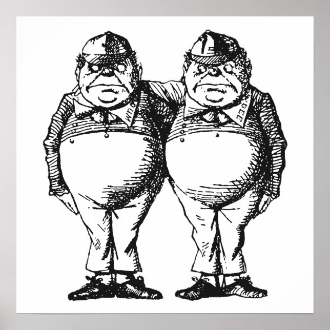Tweedledum & Tweedledee Poster (Vorne)