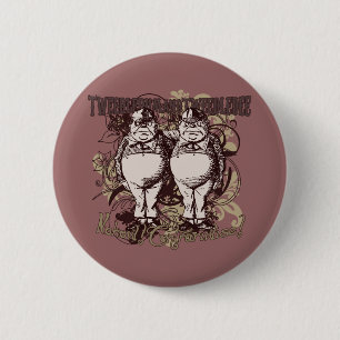 Tweedledum u. Tweedledee Carnivale Art Button