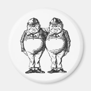 Tweedledum u. Tweedledee Magnet