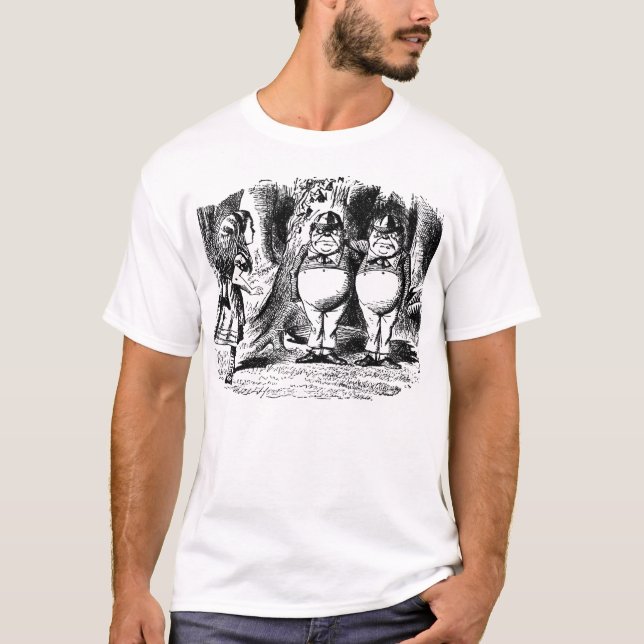Tweedledum u. Tweedledee T-Shirt (Vorderseite)