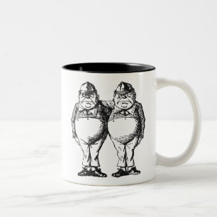 Tweedledum u. Tweedledee Zweifarbige Tasse