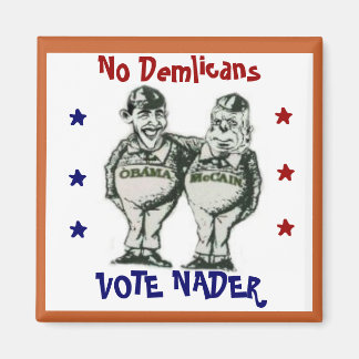 Tweedledumand Tweedledumber Square Magnet