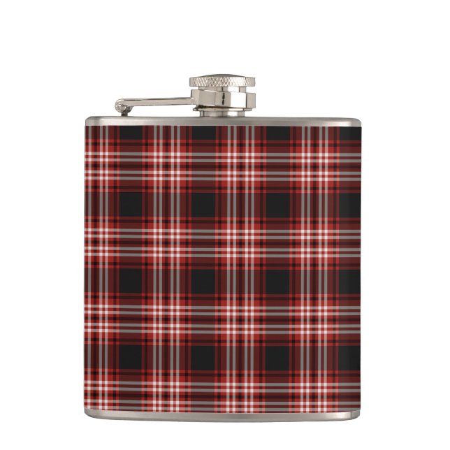 Tweedside District Tartan Hip Flask Flachmann (Vorderseite)