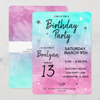 Tween Girl Geburtstagsparty - Farbgestaltung