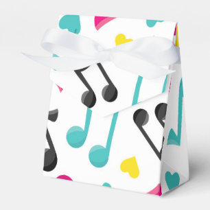 Tween musical note pattern Gastgeschenk box Geschenkschachtel