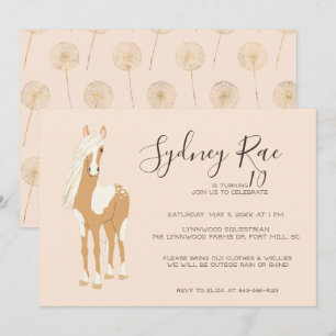 Tween Reitsport Party Einladung