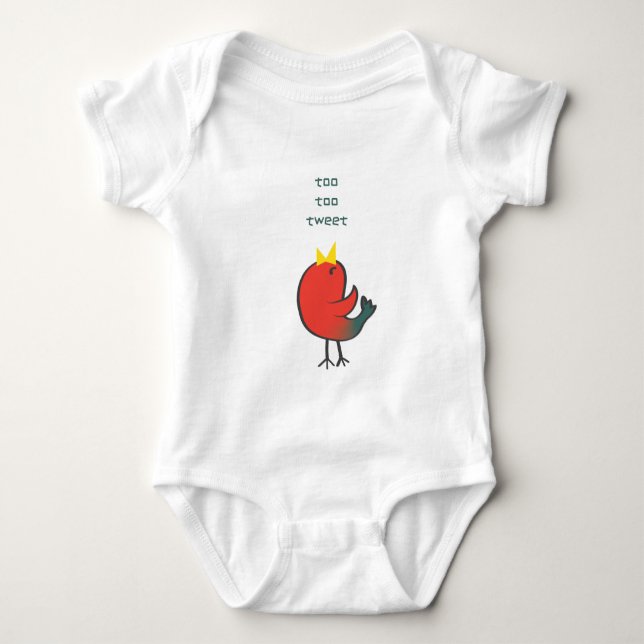 Tweet Bird Baby Strampler (Vorderseite)