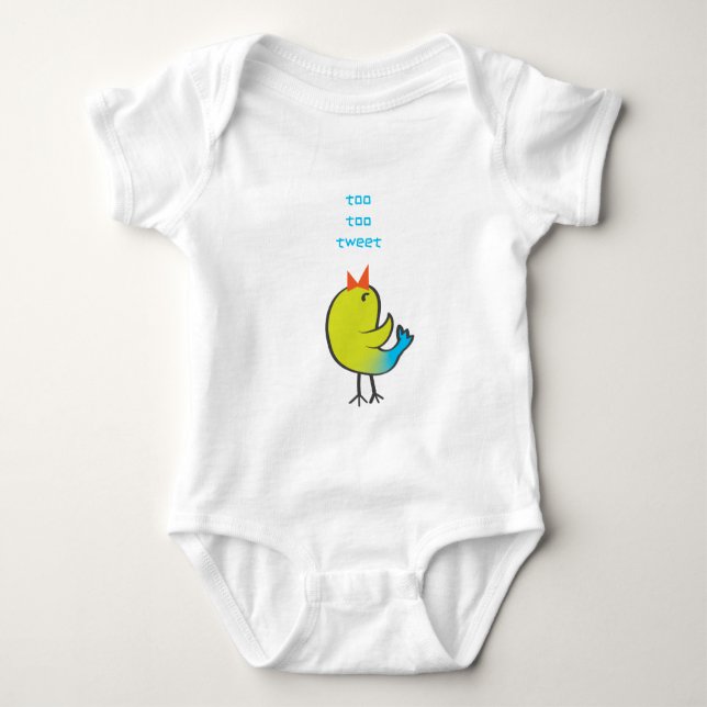 Tweet Bird Baby Strampler (Vorderseite)