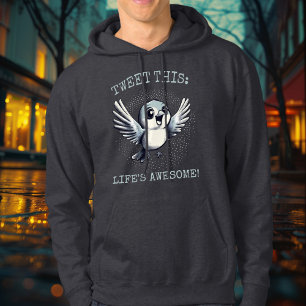 Tweet: Das Leben ist Phantastisch! - Joyful Bird H Hoodie