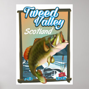 Tweetal Schottland Fischereiposter Poster
