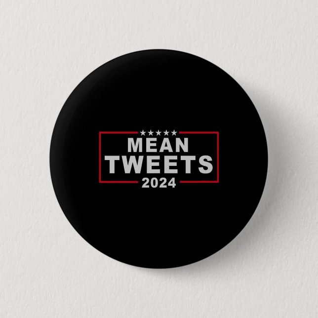Tweete 2024 den US-Präsidenten Donald Trump Fu Button (Vorderseite)