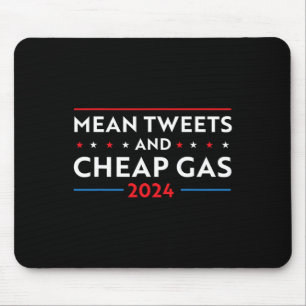 Tweete und billig Gas Funny 2024 Pro Trump Männer Mousepad