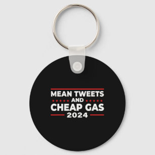 Tweete und billig Gas Funny Donald Trump 2024 wähl Schlüsselanhänger