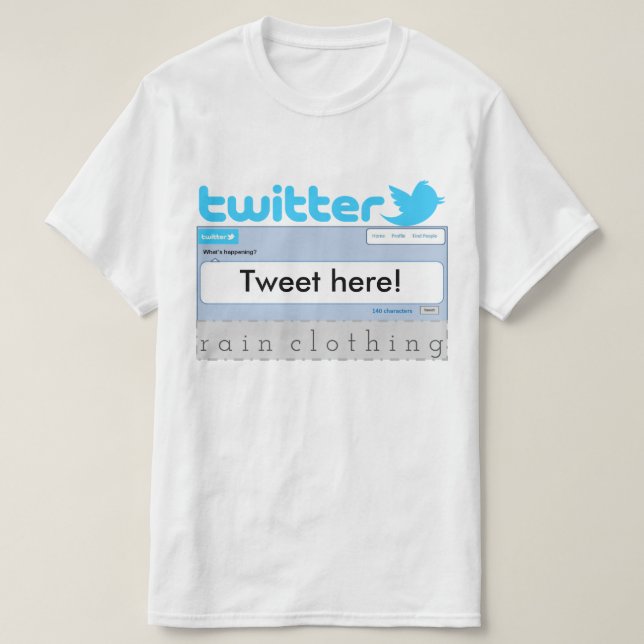 Tweeten Ihr eigenes Shirt! T-Shirt (Design vorne)