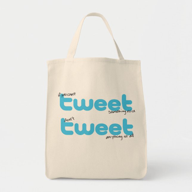 Tweeten Sie tweeten Tragetasche (Vorne)