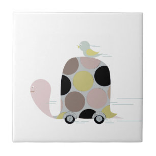 Tweeter auf einem Turtle Stone Untersetzer