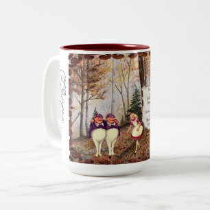 Tweetle Dee Tweetle Dum Song Carroll Signature Zweifarbige Tasse