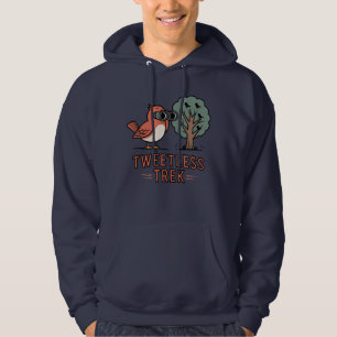Tweetless Trek – Cartoon zur Vogelbeobachtung  Hoodie