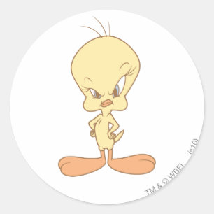 TWEETY™ Angry Runder Aufkleber