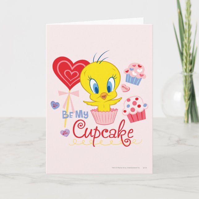 TWEETY™ Be My Cupcake Feiertagskarte (Vorderseite)