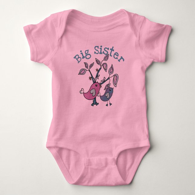 Tweety Birds Big Sister Baby Strampler (Vorderseite)