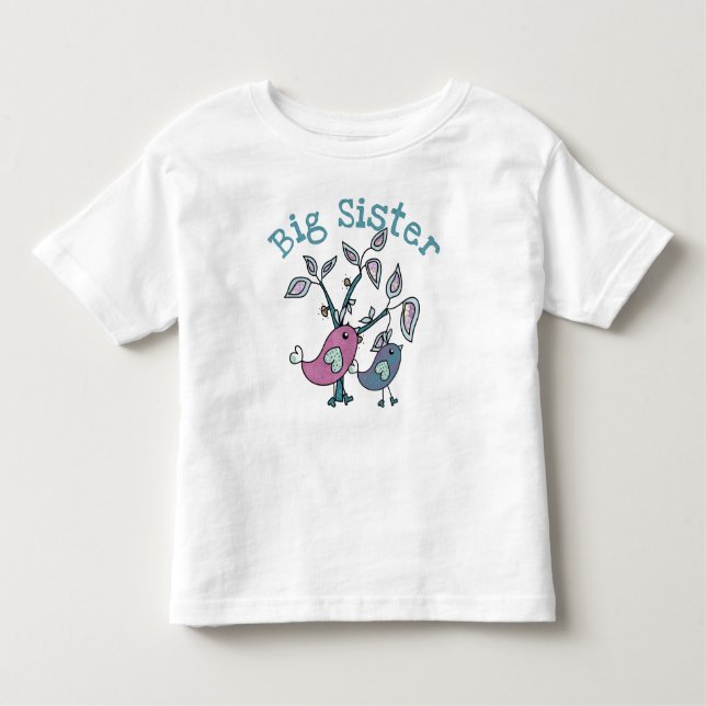 Tweety Birds Big Sister Kleinkind T-shirt (Vorderseite)