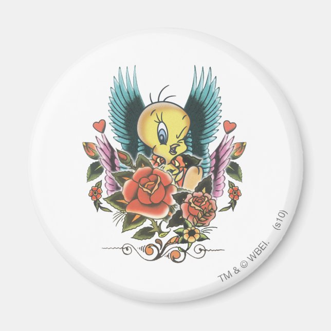 Tweety Blue Wings Magnet (Vorne)