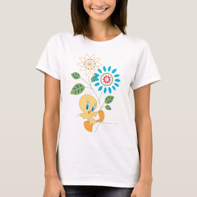 TWEETY™ Blume Fly T-Shirt (Vorderseite)
