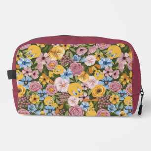 TWEETY™ Blumenstickerei-Muster Waschbeutel