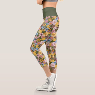 TWEETY™ Blumenstickereimuster Capri Leggings