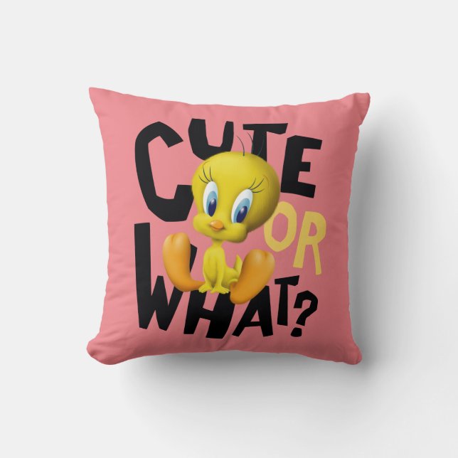 TWEETY™-Cute Or What? Kissen (Vorderseite)